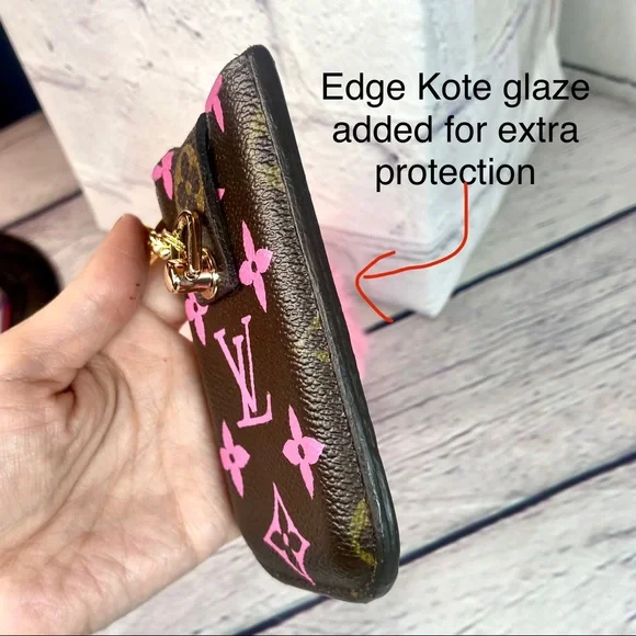 Louis Vuitton card holder keychain pouch converted from iPhone 3 case CUSTOM - Picture 5 of 12